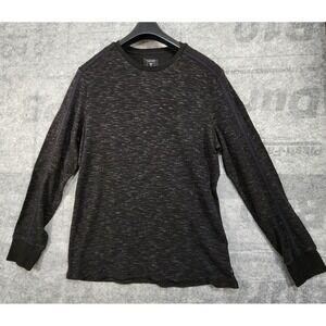 Guess Sweater Mens 2XL Black Long Sleeve Pattern